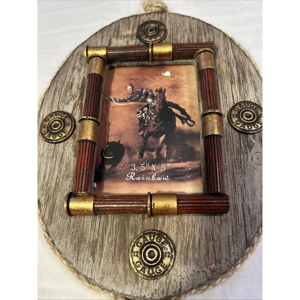 Western 12 Gauge Shotgun ShellsBullets Wall Picture Frame Decor 3.5 X 5
